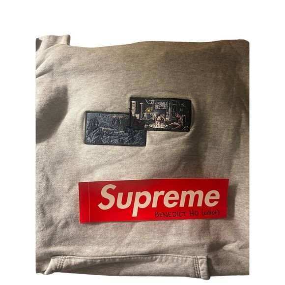 Derschutze Time Traveler Pixel Knit Gray - Embroidered - Size Small - Picture 2 of 5